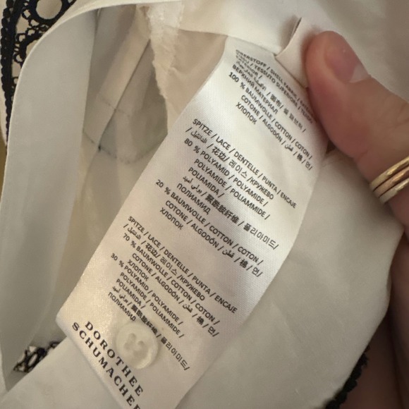 Dorothee Schumacher Lace-trimmed Cotton Minidress Size 3 / US Medium Cotton - Picture 6 of 10